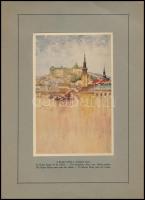 cca 1930 Budapest, képes füzet ifj. Richter Aladár (1898-1950) 12 db festményének színes reprodukció...
