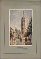 cca 1930 Budapest, képes füzet ifj. Richter Aladár (1898-1950) 12 db festményének színes reprodukció...