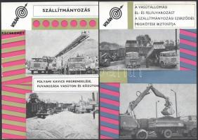 cca 1960-1970 Volán Kecskemét 9. AKÖV reklámmappa, 10 db fekete-fehér fotókkal illusztrált, kisméret...