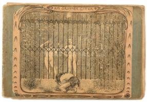 cca 1910-1920 Újságból kivágott erotikus, akt nyomtatványokból készített privát képes album