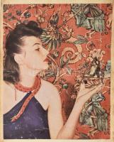 cca 1910-1920 Újságból kivágott erotikus, akt nyomtatványokból készített privát képes album