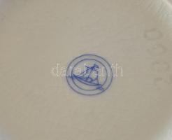 Porcelán gyógyszertári tartóedény Baldrian (Macskagyökér) felirattal, parafadugóval, matricás, jelze...