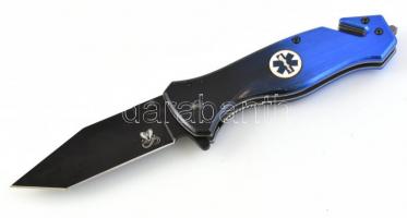 Jelzett mentős zsebkés üvegtörővel 21 cm