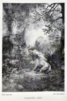 Arany János balladái. Zichy Mihály rajzaival. Bp., én., Laude. Facsimile kiadás. Kiadói kartonált pa...