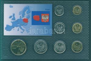 Lengyelország 1994-2005. 1G, 2G, 5G, 10G, 20G, 50G, 1Zl, 2Zl "II.János Pál pápa" kereskedő...