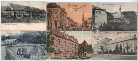 25 db RÉGI történelmi magyar város képeslap vegyes minőségben: jobb lapokkal / 25 pre-1945 town-view...