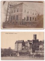 9 db RÉGI külföldi város képeslap vegyes minőségben / 9 mixed European town-view postcards in mixed ...