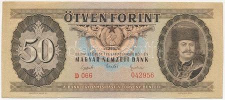 1951. 50Ft "D066 042956" T:II,II- Adamo F18
