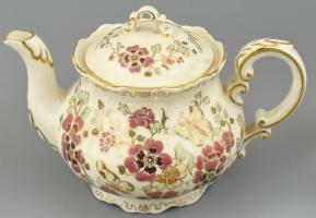 Zsolnay pillangómintás teás készlet, 6 személyes (kanna, kis kiöntő, 1 db cukortartó, 6 db csésze al...