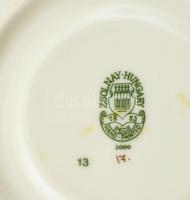 Zsolnay pillangómintás teás készlet, 6 személyes (kanna, kis kiöntő, 1 db cukortartó, 6 db csésze al...