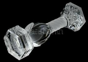 Kristály díj, jelzett: Saint Louis France 1995, hibátlan, eredeti dobozában. m: 25cm