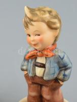 4 db Goebel gyerek figura, kézzel festett, jelzett, kis kopással, m: 9 cm