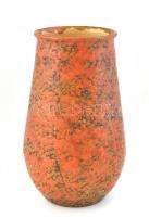 Retro Tófej váza. Mázas kerámia. Hibátlan m: 22 cm