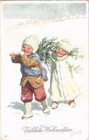 1911 Karácsony / Fröhlichte Weihnachten / Christmas. B.K.W.I. 2781-3. s: K. Feiertag (EK)