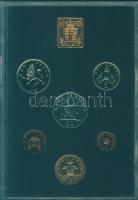 Nagy-Britannia 1976. 1/2p-10p 6klf db + "Elizabeth R-Royal Mint" Br szögletes emlékérem, s...