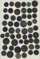 Kis vegyes tétel 1760-1851. (főleg 1800-as évek elejéig!) 55db Mária Terézia rézpoltúra benne sok magyar verdejel, Erdély, klf osztrák verdejellel! T:vegyes