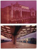 Budapest, Vigadó és metró - 11 db modern megíratlan képeslap / 11 modern unused postcards