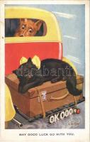 May good luck go with you. Cat and dog. XL Series No. 15. s: G.W. Goss (fl)