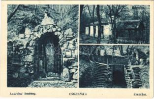 Csobánka, Lourdesi barlang, Szentkút. Valper István kiadása