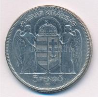 1930. 5P Ag "Horthy jobbra" T:3 Adamo P8