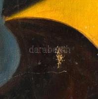 Kontuly Béla 1933 jelzéssel: Család. Olaj, vászon. kis lyukkal 95x93 cm