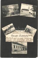 1906 Zalabér, Római katolikus templom és tér, Gutman Láplo Báró kastélya, Kozáry és Mayer családház, Plébánia lakház (EB)