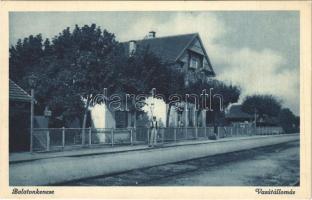 1927 Balatonkenese, vasútállomás