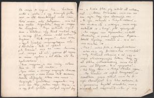 1865 Kövesdi Wenczel Tivadar orvosdoktor ifjabb korában autográf írással írt történetei és versei kb...