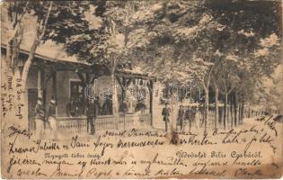 1905 Piliscsaba, Nyugati tábor őrség (ázott sarok / wet corner)