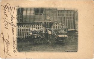 1899 (Vorläufer) China, a vegetable seller, folklore (EK)