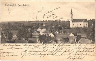 1902 Zomba, látkép, templom (vágott / cut)