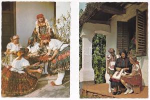 25 db MODERN motívum képeslap: folklór / 25 modern motive postcards: folklore