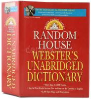 Random House Websters Unabridged Dictionary. Second Edition. New York, é.n., Random House. XXVI+2230 p. Angol nyelven. Kiadói kartonált papírkötés, kiadói papír védőborítóban, kissé foltos lapélekkel, intézményi bélyegzőkkel, volt könyvtári példány.