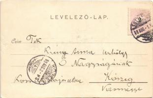 1898 Esztergom, Vártemplom, Bazilika, Papnevelde. Schwidernoch Károly műintézete (Rb)