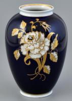 Wallendorf rózsa mintás váza, kézzel festett, jelzett, hibátlan m:19 cm
