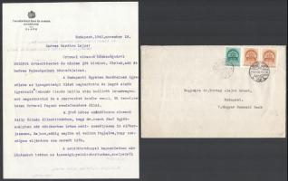 1940-1989 Dr. Torday Lajos a Magyar Nemzeti Bank ügyészének önéletrajza, gyászjelentés, levél a zsid...