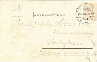 1905 Debrecen, Római katolikus templom és főgimnázium. Komáromi felvétele és kiadása (r)