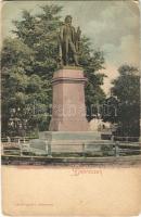 Debrecen, Csokonai szobor. László Albert kiadása (vágott / cut)