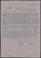 1944 Budapesti Asztalosok Ipartestületének feljelentése zsidó cég ellen