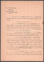 1942 Irat a zsidótörvény miatt az Apostagi Chevra Chadisha Egylettől lefoglalt földekről