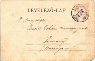 1899 Szombathely, Fő tér, piac, üzletek. Apfel H. C. (EM)