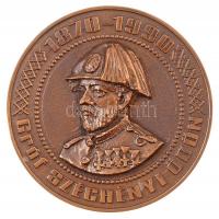 1990. "Gróf Széchenyi Ödön 1870-1990 / Magyar Tűzoltó Szövetség" Br emlékplakett (108mm) T:1-