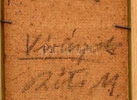 Réti Mátyás (1922-2002): Virágok. Olaj, farost, jelzett. Hátoldalán autográf felirattal. Dekoratív f...