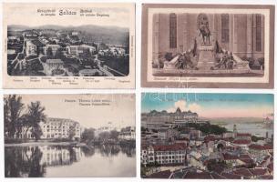 8 db RÉGI történelmi magyar város képeslap vegyes minőségben / 8 pre-1945 town-view postcards from the Kingdom of Hungary in mixed quality