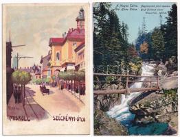 8 db RÉGI történelmi magyar város képeslap vegyes minőségben / 8 pre-1945 town-view postcards from t...