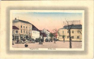 1914 Nagykanizsa, Király utca, piac, Beck Henrik üzlete