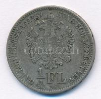 Ausztria 1859A 1/4Fl Ag "Ferenc József" T:3 ü. Austria 1859A 1/4 Florin "Franz Joseph...