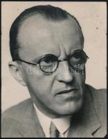 1950. Dr. Glósz Ödön ügyvéd arcképe, sérült, 23x18cm