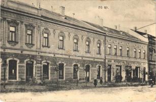 Békéscsaba, Fő tér, Rosenthal testvérek utódai üzlete (apró lyukak / small pinholes)