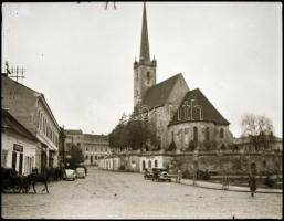 cca 1940-1950 Beszterce, Dés, Kolozsvár, 8 db negatív, 4,5×5,5 cm